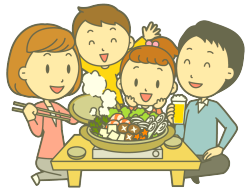 家族でワイワイ